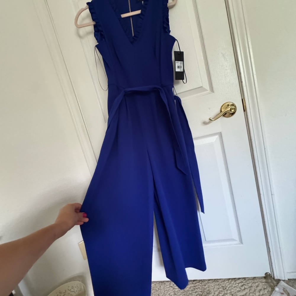 Andrew Marc Royal Blue Jumpsuit